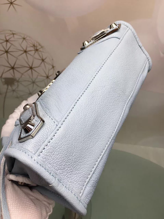 BALENCIAG巴黎世家 機車包 山羊皮銀邊款 原單品質 經典代表作機車包 手提肩背斜挎包  BL1346